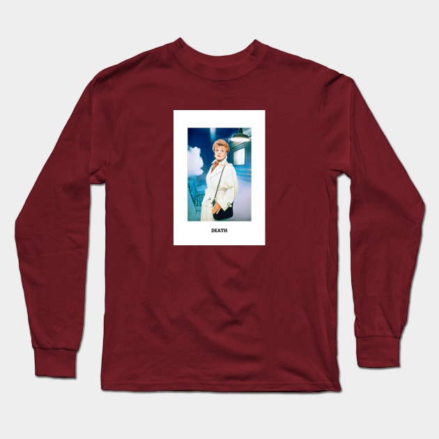 Death Tarot Card - Jessica Fletcher/Angela Lansbury Long Sleeve T-Shirt by Hoydens R Us